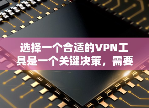 选择一个合适的VPN工具是一个关键决策，需要综合考虑功能、安全性、适用场景和性价比。以下是一个详细而清晰的步骤指南，帮助你找到最适合自己的VPN工具