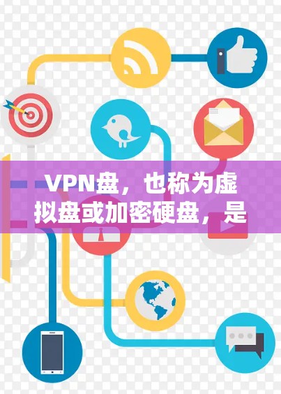 VPN盘，也称为虚拟盘或加密硬盘，是一种通过VPN协议来实现文件存储和访问的加密存储设备。它不同于物理硬盘或光盘，它通过加密技术将文件存储在云端，允许用户在云端使用VPN访问这些文件