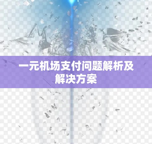 一元机场支付问题解析及解决方案