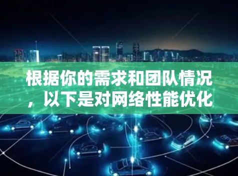 根据你的需求和团队情况，以下是对网络性能优化软件的推荐